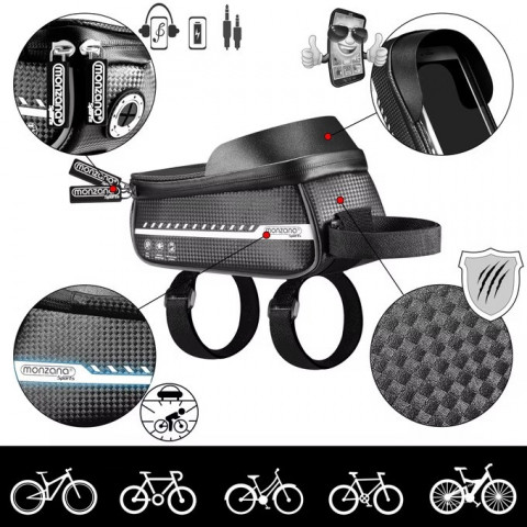 Držák pro smartphone na kolo 20x11,5x11cm | titan č.7