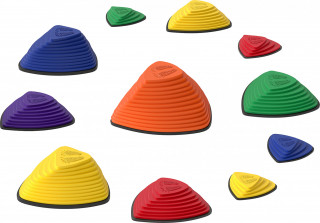 Protiskluzové balanční kameny, 11 kusů | vícebarevné č.1