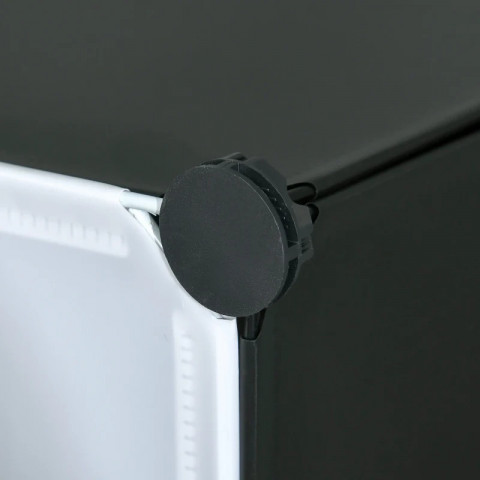 Variabilní botník 49 x 36,5 x 108 cm | bílá - černá č.7