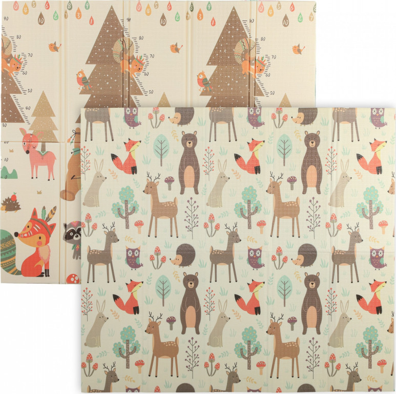 Dětská polstrovaná podložka na hraní 196 x 176 x 1,5 cm | barevná