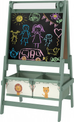 Dětský oboustranný stojan 54 x 46 x 94 cm | zelený č.1