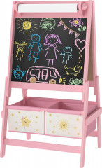 Dětský oboustranný stojan 54 x 46 x 94 cm | růžový č.1