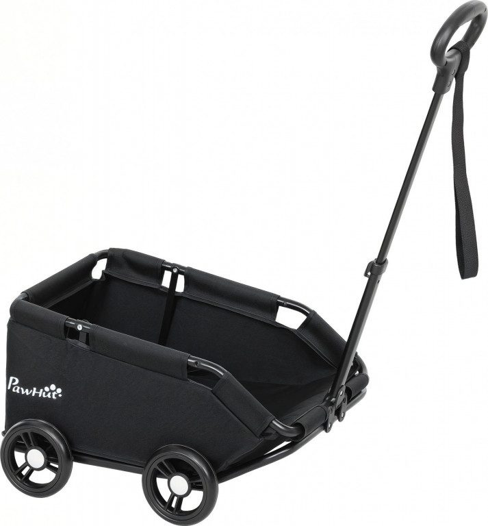 Skládací vozík pro psy 53 x 45 x 28 cm |černý