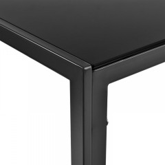 Jedálenský stôl XL 120 x 60 x 75 cm | čierny č.3