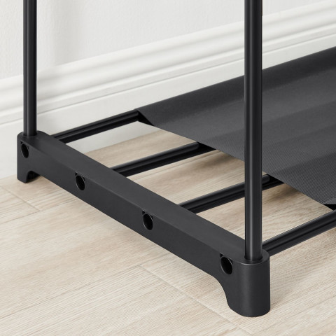 Věšák na oblečení 43 x 138 x 182 cm | černá č.6