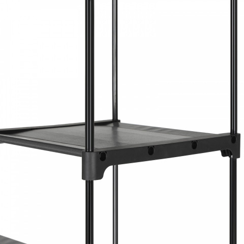 Plátěná skříň 43 x 140 x 174 cm | černá č.7