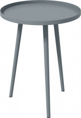 Zahradní konferenční stolek, průměr 40 cm | šedý č.1
