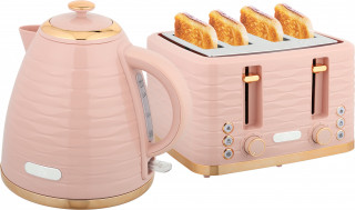 Snídaňový set, topinkovač a konvice | růžový č.1