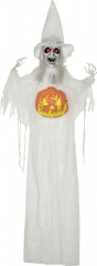 Halloweenská dekorace, duch s LED světly 183 cm | bílá č.1