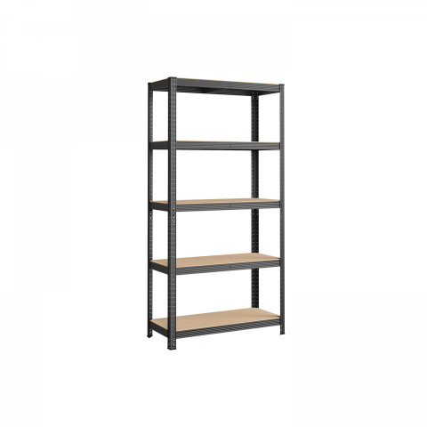 Nastavitelný pětipatrový regál 40 x 90 x 180 cm | šedý č.6
