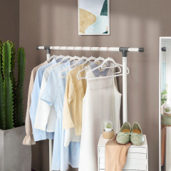 Sametová ramínka balení 30 ks | bílé č.2