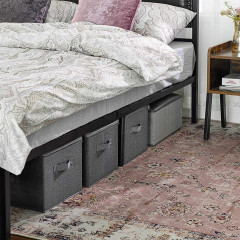 Úložné boxy s víky | šedé č.2