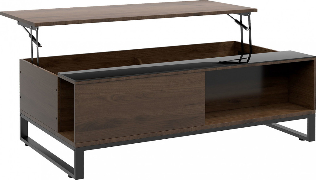 Odkládací konferenční stolek 102 x 58 x 35,5 cm | černý