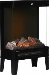 Elektrický krb s 3D efektem plamene | černý č.2