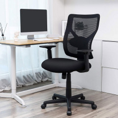 Ergonomická kancelářská židle s opěradlem | černá č.1