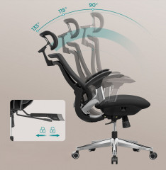 Ergonomická kancelářská židle s možností polohování | černá č.3