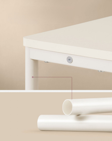 Obdélníkový stolek s policemi a zásuvkou 18 x 45 x 58 cm | bílá č.4