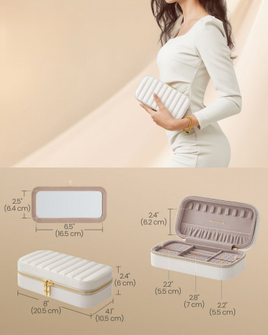 Cestovní šperkovnice | bílá č.3