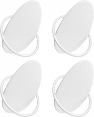 Háčky na kabáty 4ks | bílé č.3