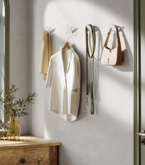 Háčky na kabáty 4ks | bílé č.1