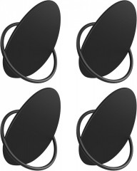 Háčky na kabáty 4ks | černé č.3