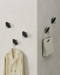 Háčky na kabáty 4ks | černé č.2