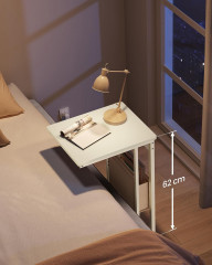 Noční stolek se zásuvkami 30 x 40 x 62 cm | bílý č.3