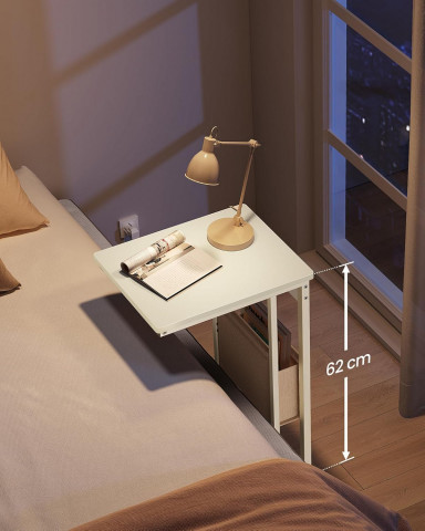 Noční stolek se zásuvkami 30 x 40 x 62 cm | bílý č.3