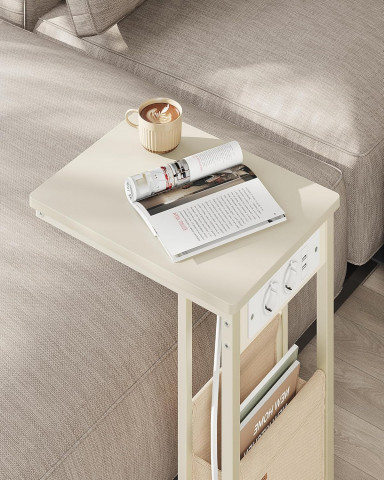 Noční stolek se zásuvkami 30 x 40 x 62 cm | bílý č.4