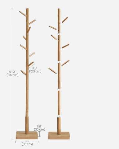 Věšák na kabáty | přírodní č.2