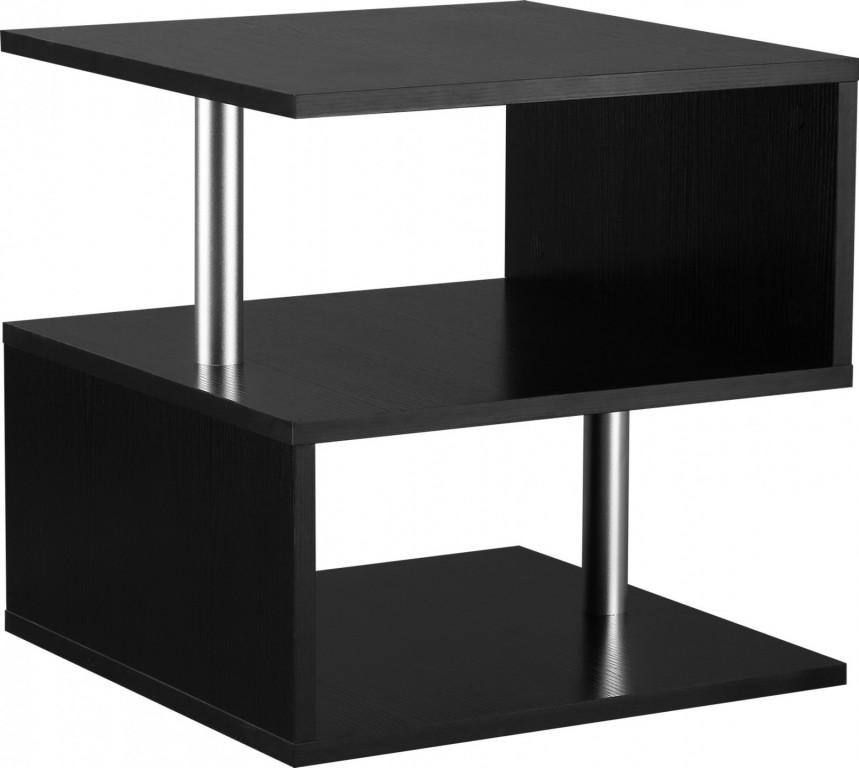 Odkládací konferenční stolek 50 x 50 x 50 cm | černý