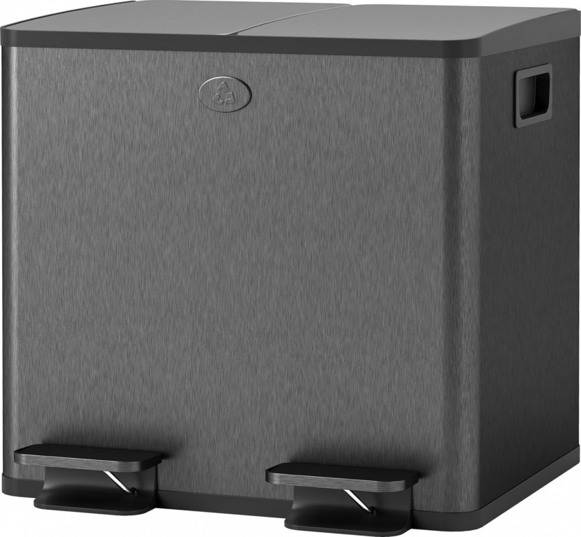 Odpadkový koš 2 x 15 litrů | černý