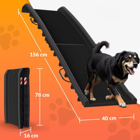 Rampa pro psy 156x40x16cm | černá č.2