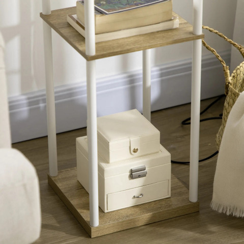 Stojací lampa se 3 přihrádkami | bílá č.4