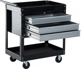 Profesionální dílenský vozík 68 x 46 x 88 cm | černý č.1