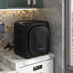 Mini sušička prádla s dotykovým LED displejem, 6 programů | černá č.1