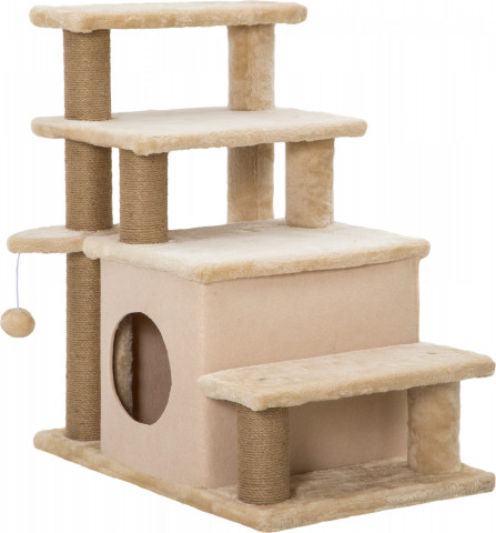 Schody pro domácí mazlíčky s rampou na lezení | béžové č.3