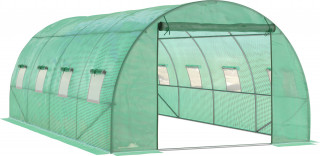 Fóliový skleník 6 x 3 x 2 m s 8 okny | zelený č.1