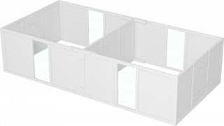 Dřevěná ohrádka pro štěňata | bílá č.1