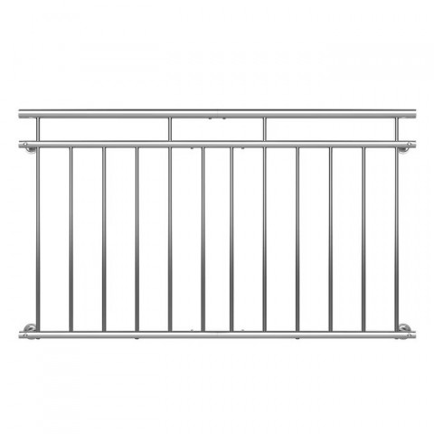 Francouzské zábradlí z nerezové oceli 90x156 cm č.2