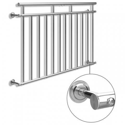 Francouzské zábradlí z nerezové oceli 90x156 cm č.4