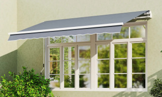 Náhradní potah na markýzu s volánem 4 x 3 m | šedý č.1