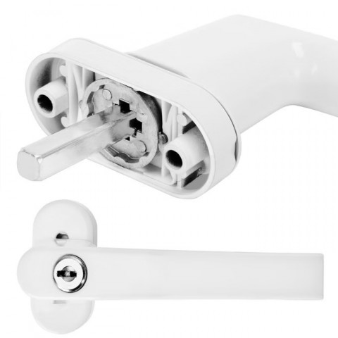 Sada 2 okenních klik | bílé č.3