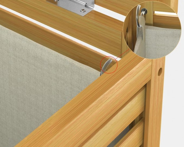 Bambusový koš na prádlo 62 l č.4