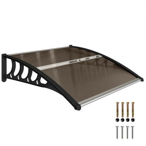 Stříška nad vchodové dveře 103 x 96,5 x 27 cm | hnědá č.4