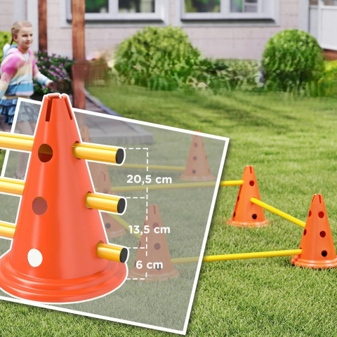 Agility překážky pro psy | oranžové + žluté č.2