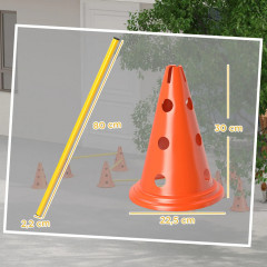 Agility překážky pro psy | oranžové + žluté č.3