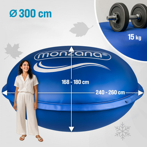 Bazénový polštář XXL Ø3m -20°C | modrý č.2