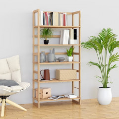 Stojací police Oland 136x58x27cm | Hnědá č.3