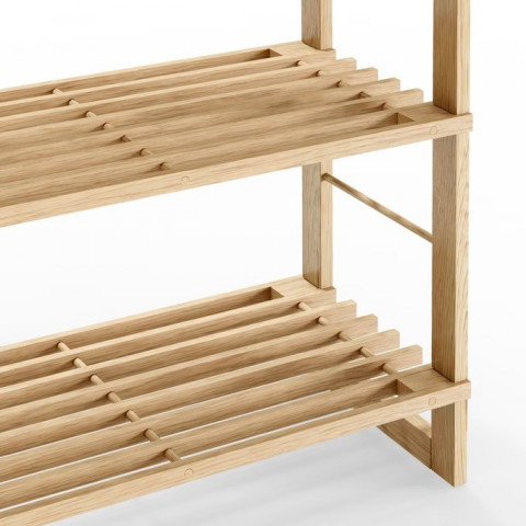 Stojací police Oland 136x58x27cm | Hnědá č.5